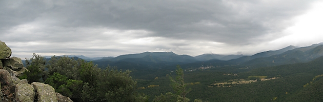 Panorama des de La Vajol
